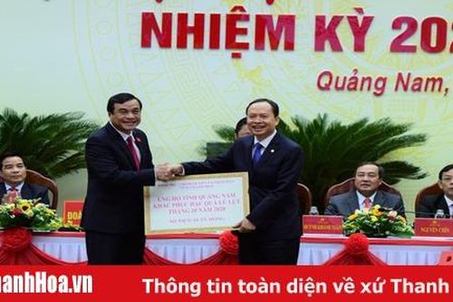 Tỉnh Thanh Hóa ủng hộ tỉnh Quảng Nam 1 tỷ đồng khắc phục hậu quả mưa lũ