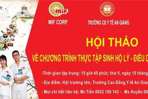 Công ty MIF: Hội thảo chương trình thực tập sinh Nhật Bản hộ lý - điều dưỡng viên