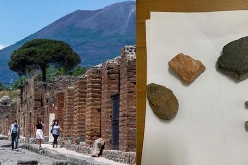 Thấy mình 'như trúng lời nguyền', du khách sợ hãi gửi trả các mảnh tàn tích lấy từ Pompeii