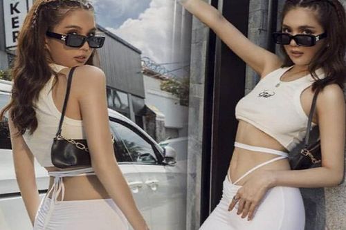 Lộ dây quần nội y giữa phố, Ngọc Trinh 'bắt chước' mỹ nhân Kendall Jenner đình đám?