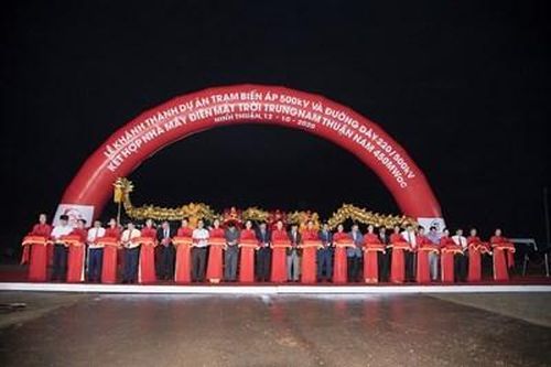 Khánh thành dự án điện mặt trời lớn nhất Đông Nam Á