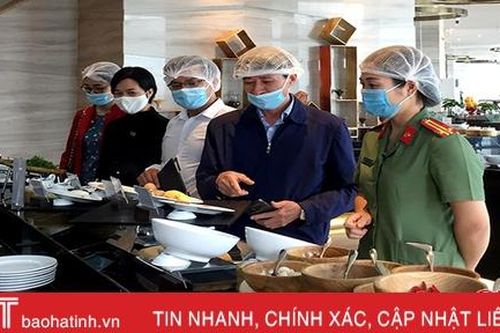 Giám sát an toàn vệ sinh thực phẩm phục vụ Đại hội đại biểu Đảng bộ tỉnh Hà Tĩnh