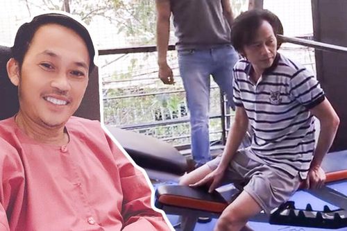 Hoài Linh tăng cân thấy rõ sau một thời gian miệt mài tập gym