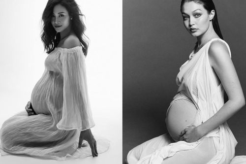 Đông Nhi và Gigi Hadid khiến fan ngây ngất với váy bầu xuyên thấu đầy nghệ thuật