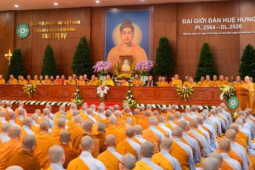 Toàn cảnh lễ khai mạc Đại giới đàn Huệ Hưng PL.2564