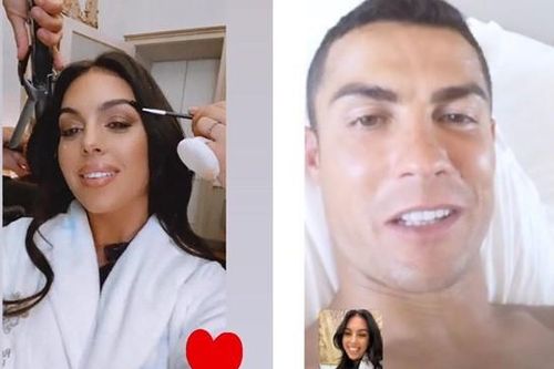 Bạn gái đăng ảnh gọi video tình tứ khi Ronaldo nhiễm COVID-19