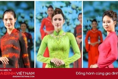 Mẫu áo dài thanh lịch, sang trọng, ứng dụng cao của NTK Vũ Thảo Giang