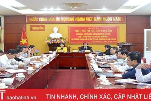 Hà Tĩnh tham gia triển khai nội dung một số bộ luật quan trọng do Bộ Nội vụ tổ chức
