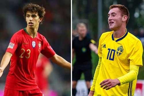 Joao Felix đương đầu Dejan Kulusevski