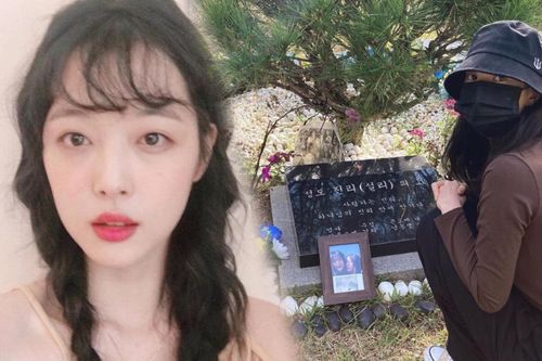 Sao Hàn đến viếng mộ Sulli trong ngày giỗ đầu: 'Xin lỗi vì đã khóc!'