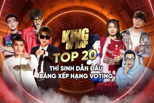 King Of Rap: Danh sách 20 thí sinh có lượng voting cao nhất - 12 suất vé Hồi sinh cạnh tranh khốc liệt