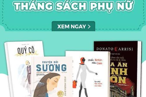 Mua sách chiết khấu 40% nhân 'Tháng sách Phụ nữ'