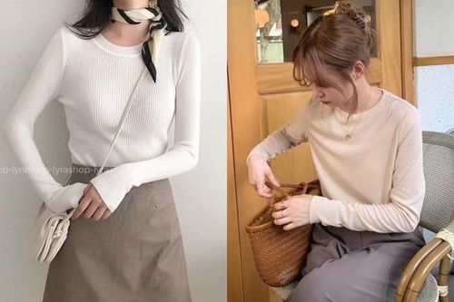 Muốn 'hô biến' set đồ ngày mưa bão từ đơn giản thành sang xịn, hãy diện áo dài tay basic
