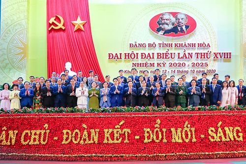 Kết quả bầu cử tại Đại hội đại biểu Đảng bộ tỉnh Khánh Hòa lần thứ XVIII, nhiệm kỳ 2020 - 2025
