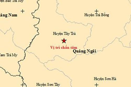 Liên tiếp xảy ra 2 trận động đất tại Quảng Ngãi