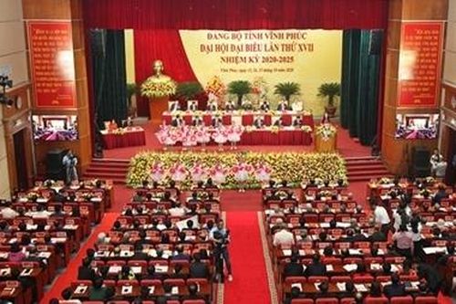 Khai mạc Đại hội đại biểu Đảng bộ tỉnh Vĩnh Phúc lần thứ XVII