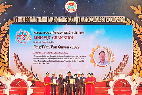 Tôn vinh và trao danh hiệu cho 63 nông dân Việt Nam xuất sắc năm 2020
