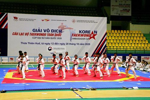 700 vận động viên tranh tài tại Giải vô địch câu lạc bộ Taekwondo toàn quốc năm 2020