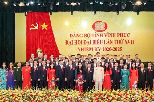 Bế mạc Đại hội Đảng bộ tỉnh Vĩnh Phúc lần thứ 17
