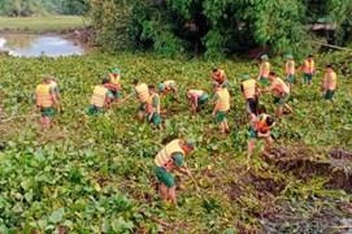 Lực lượng vũ trang tỉnh Quảng Nam huy động lực lượng khắc phục hậu quả mưa, lũ