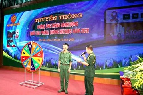 Học viện Hậu cần hưởng ứng 'Tháng hành động quốc gia phòng, chống HIV/AIDS'