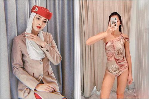 Tiếp viên hàng không Emirate khoe ảnh '2 mảnh' khiến CĐM 'chảy máu mũi'