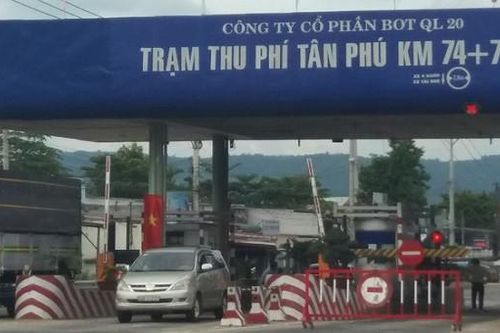 Tạm dừng thu phí tại Trạm thu phí Tân Phú từ 14h ngày 20/10
