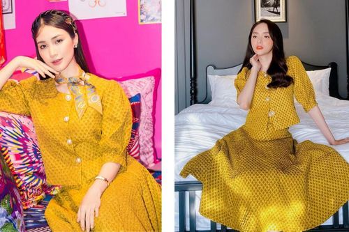 Cặp chị em Hương Giang - Hòa Minzy lại đụng hàng, đẹp bất phân thắng bại