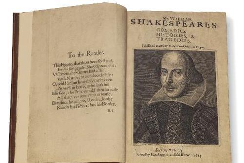 Gần 10 triệu USD cho bản sao tuyển tập kịch đầu tiên của Shakespeare
