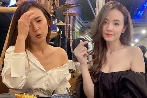 Có xương quai xanh đẹp mê, Midu diện sơmi thanh lịch cũng cố kéo vai áo lệch hững hờ