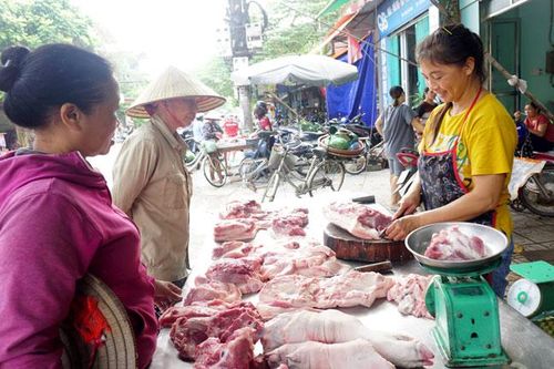 Giá thịt lợn giảm