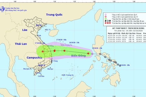 Áp thấp nhiệt đới mạnh lên, miền Trung xảy ra đợt mưa rất lớn