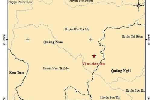 Quảng Nam: Một trận động đất 3.0 Richter ở huyện Bắc Trà My