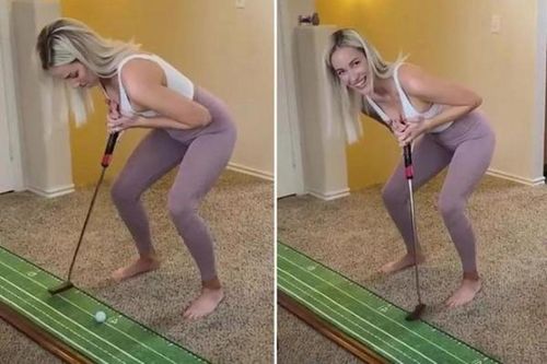Dùng ngực đánh golf và những tư thế lạ khiến golfer... choáng váng