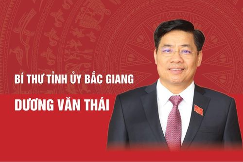 Chân dung Bí thư Tỉnh ủy Bắc Giang Dương Văn Thái