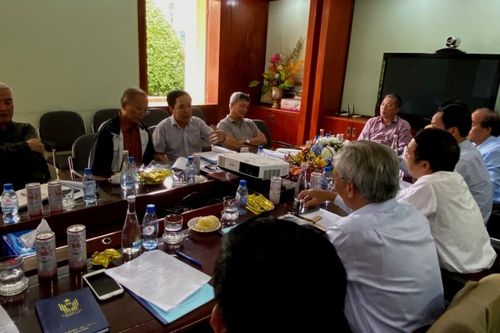 Lãnh đạo VPA làm việc tại Chi hội Dầu khí Thái Bình