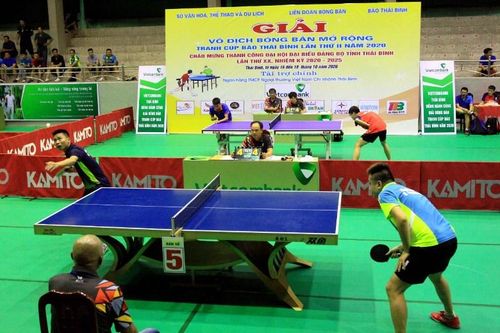 Khai mạc Giải vô địch bóng bàn mở rộng tranh cúp báo Thái Bình lần thứ 2