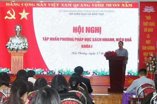 Hải Phòng: Tập huấn phương pháp đọc sách nhanh, hiệu quả cho hơn 70 giáo viên cốt cán