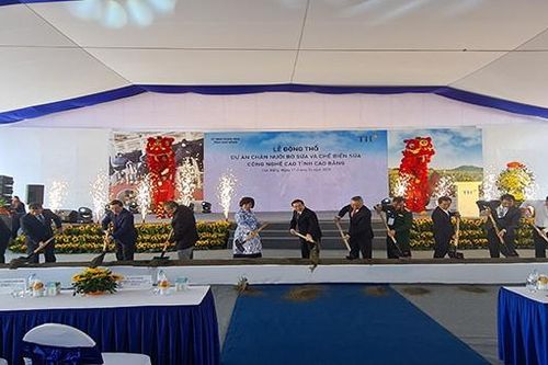 Động thổ Dự án chăn nuôi bò sữa và chế biến sữa công nghệ cao tại Cao Bằng
