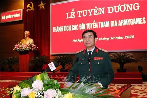 Tuyên dương thành tích các đội tuyển tham gia Army Games - 2020
