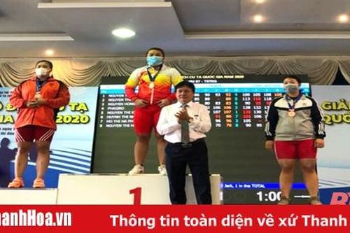 Cử tạ Thanh Hóa thi đấu thành công, phá 1 kỷ lục tại giải vô địch quốc gia 2020