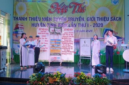 Hội thi 'Thanh thiếu niên tuyên truyền, giới thiệu sách' huyện Tịnh Biên lần thứ I năm 2020