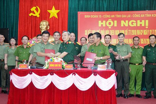 Sơ kết công tác phối hợp đảm bảo an ninh trật tự