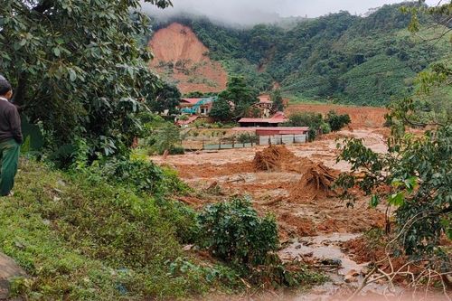 Hiện trường vụ sạt lở vùi lấp 22 cán bộ, chiến sĩ Đoàn Kinh tế 337 ở Quảng Trị