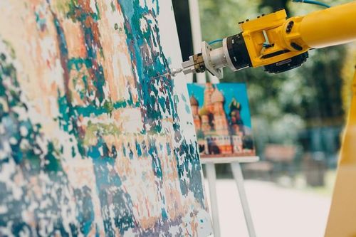 Robot hợp sức… vẽ tranh cùng họa sĩ