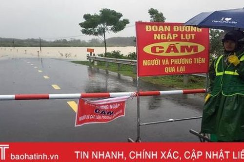 Lũ trên các sông ở Hà Tĩnh có khả năng lên trên mức báo động III
