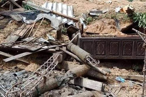 Sạt lở đất vùi lấp một gia đình ở Quảng Trị: 2 người tử vong, 4 người vẫn còn đang mất tích