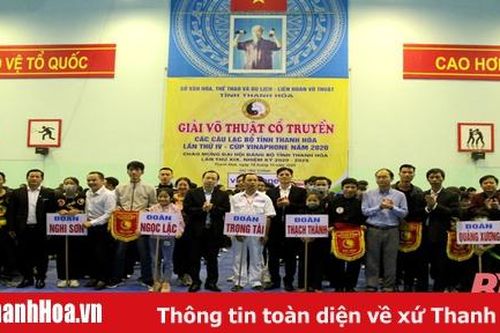 Hơn 500 VĐV tranh tài tại Giải võ thuật cổ truyền các CLB tỉnh Thanh Hóa