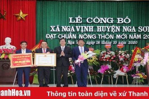 Công bố xã Nga Vịnh đạt chuẩn Nông thôn mới