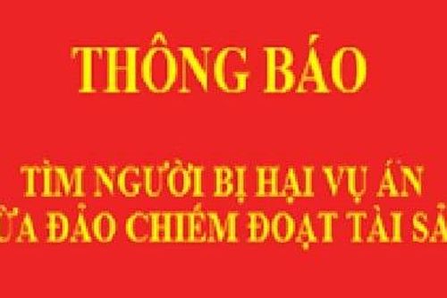 Tìm bị hại của đối tượng Phạm Văn Hảo